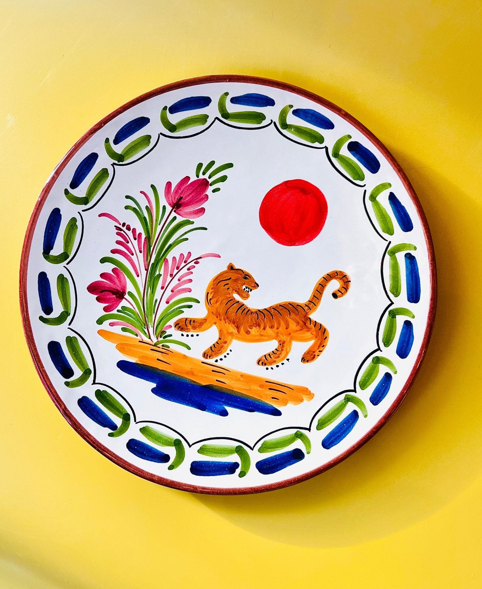 Plato "El Tigre" - moruecoceramicas