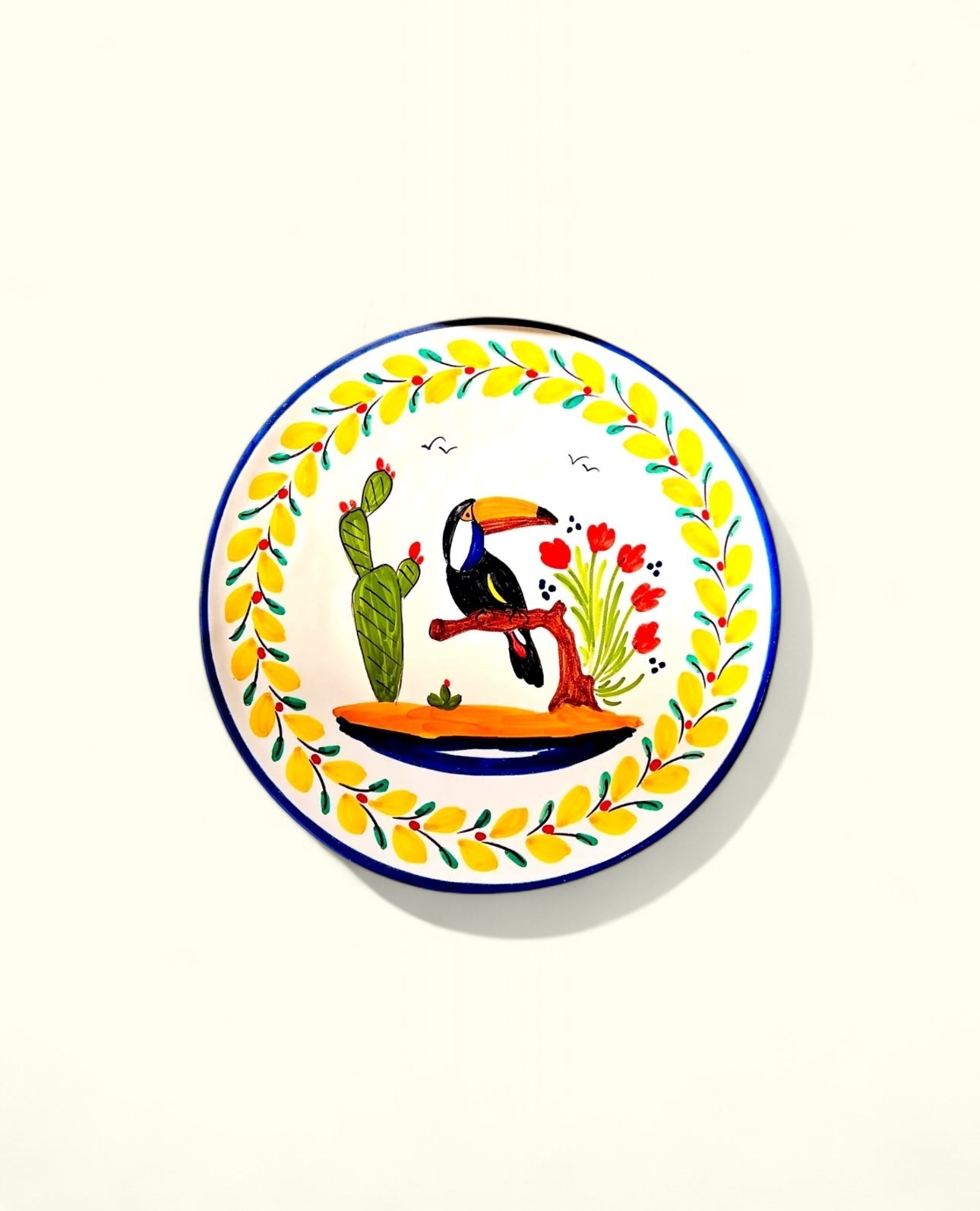 Plato "El Tucán" - moruecoceramicas
