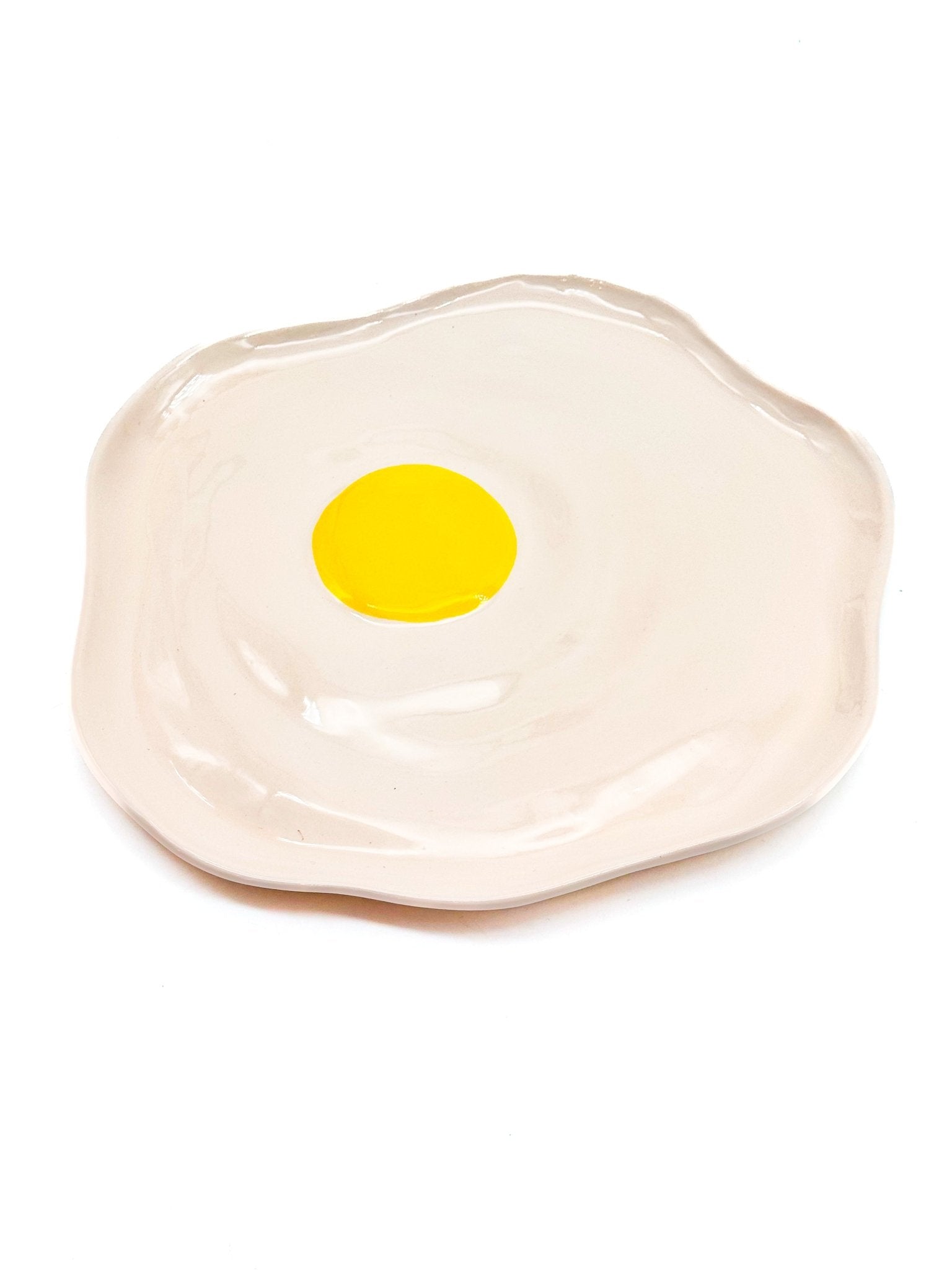 Plato huevo frito grande 26cm - moruecoceramicas