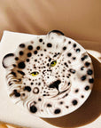 Plato Leopardo Blanco - moruecoceramicas