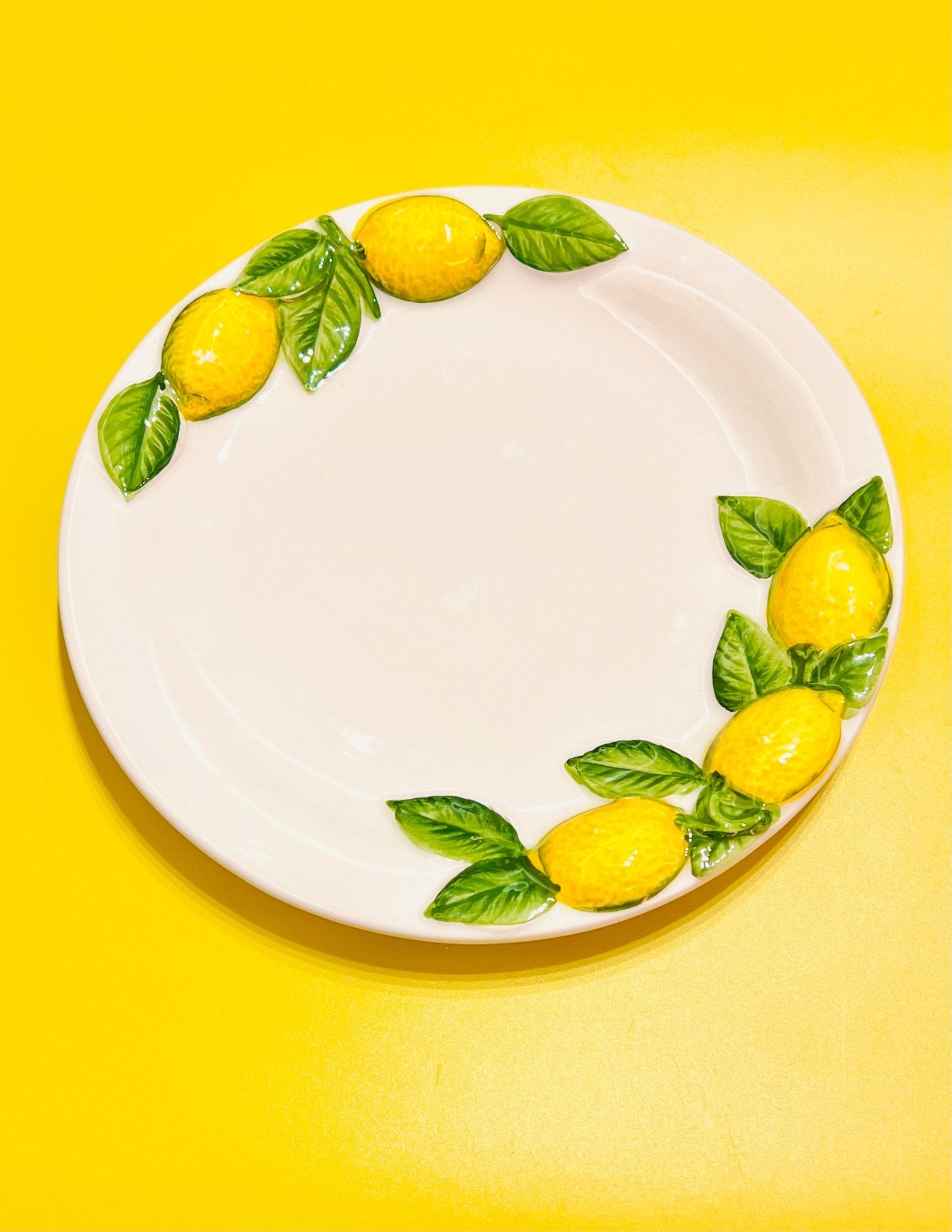 Plato limones - moruecoceramicas