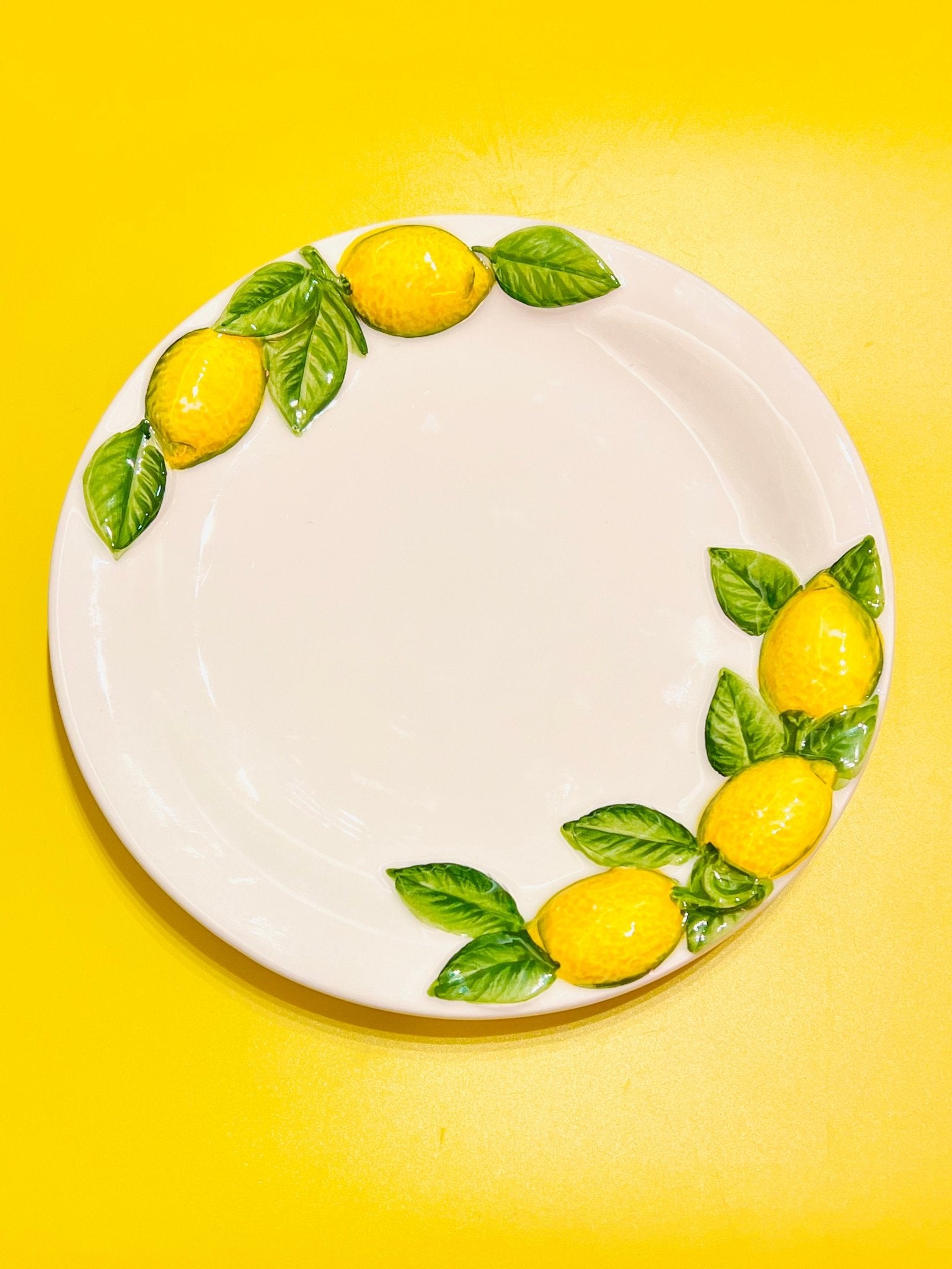 Plato limones - moruecoceramicas