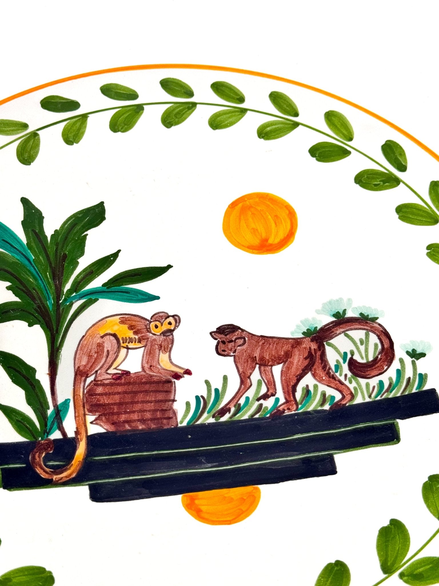 Plato Los Monos - moruecoceramicas