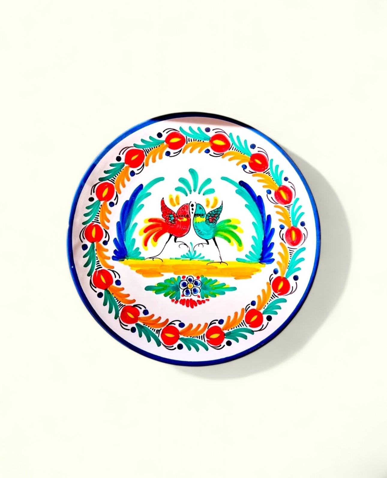 Plato "Los Pájaros Enamorados" - moruecoceramicas
