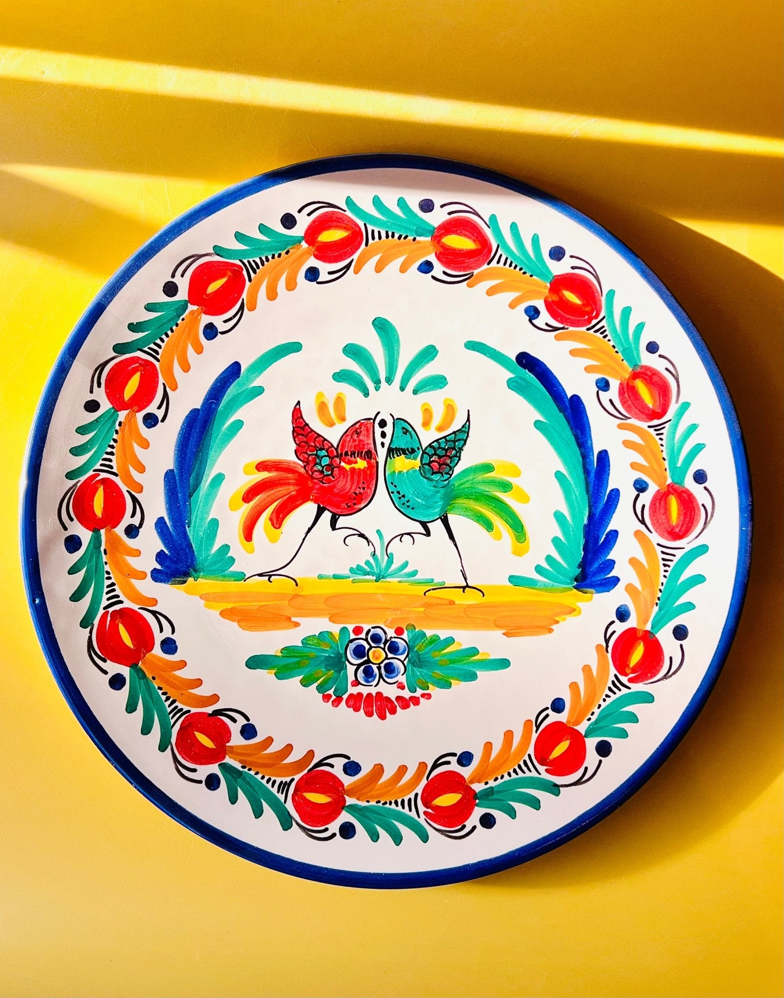 Plato "Los Pájaros Enamorados" - moruecoceramicas