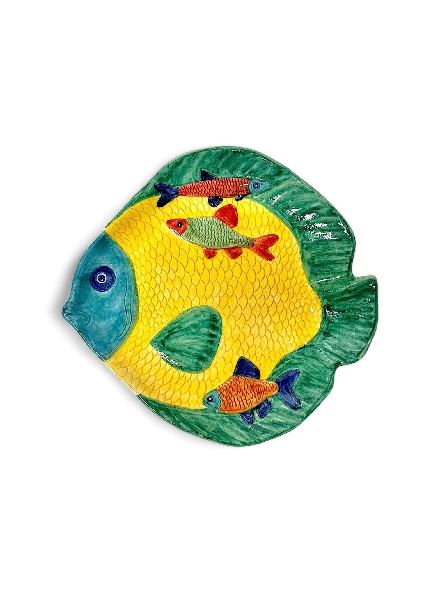 Plato peces 32cm - moruecoceramicas