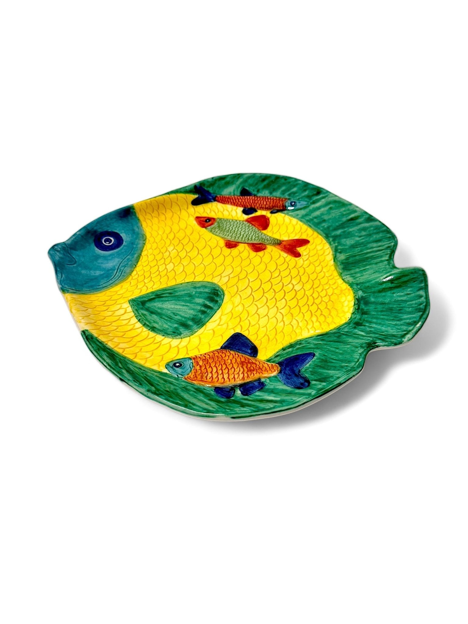 Plato peces 32cm - moruecoceramicas