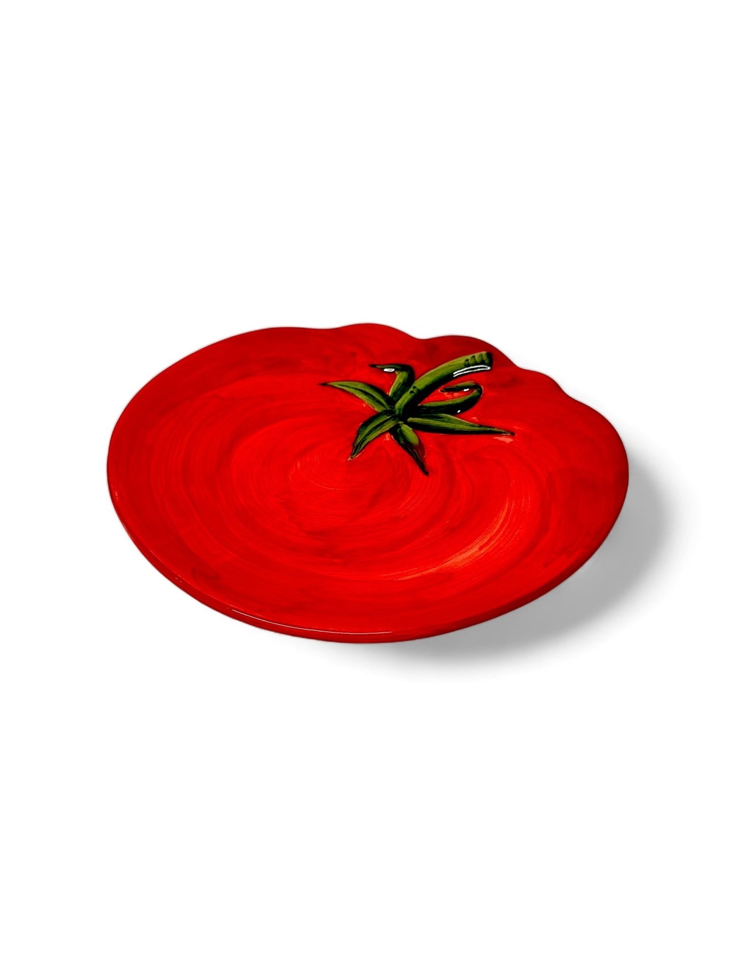 Plato tomate 21cm - moruecoceramicas