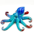 Pulpo de cerámica Azul-Rojo - moruecoceramicas