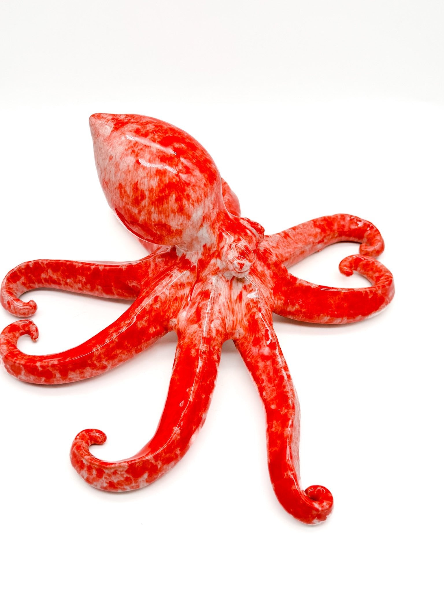 Pulpo de cerámica Rojo - moruecoceramicas