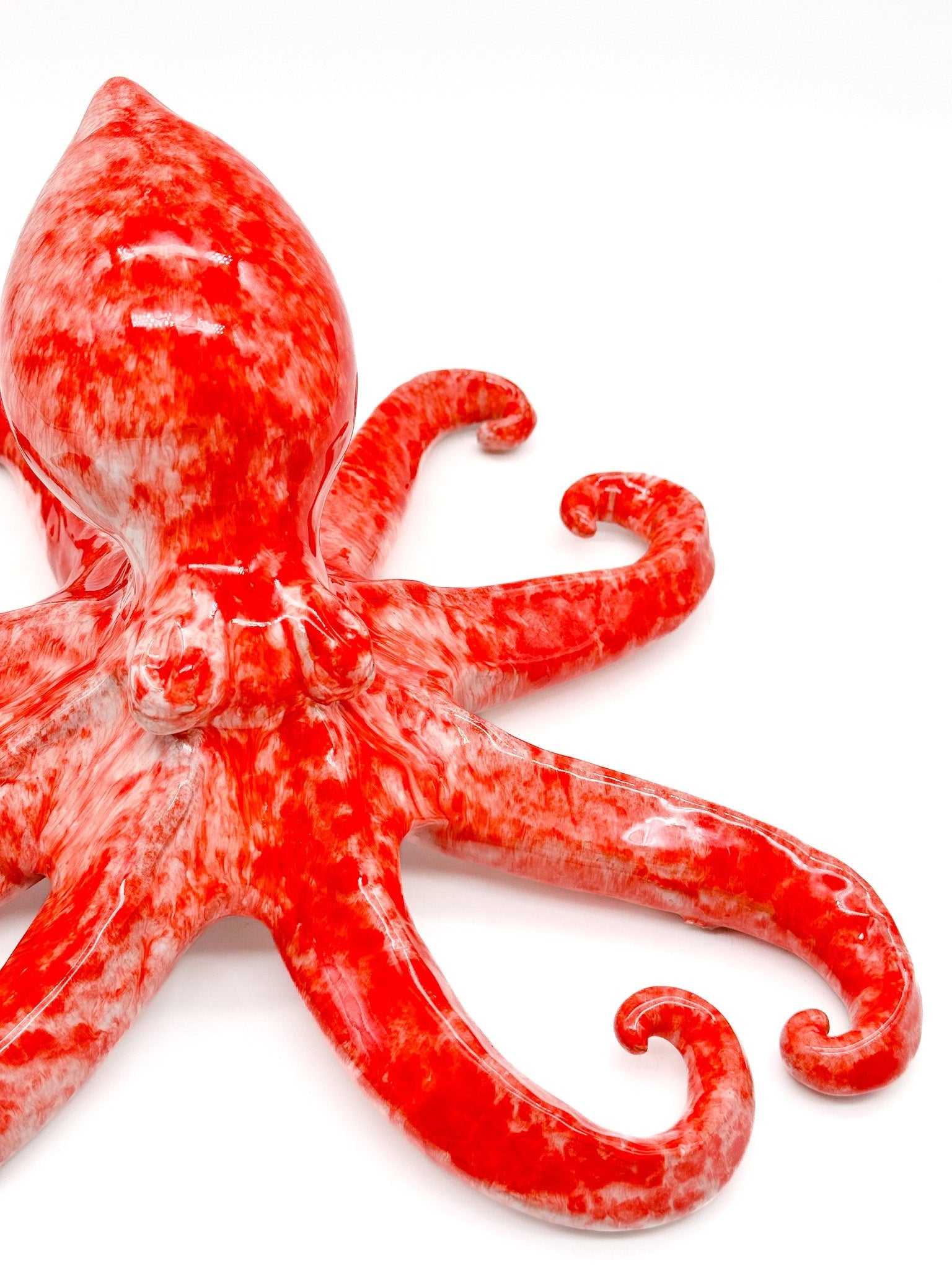 Pulpo de cerámica Rojo - moruecoceramicas