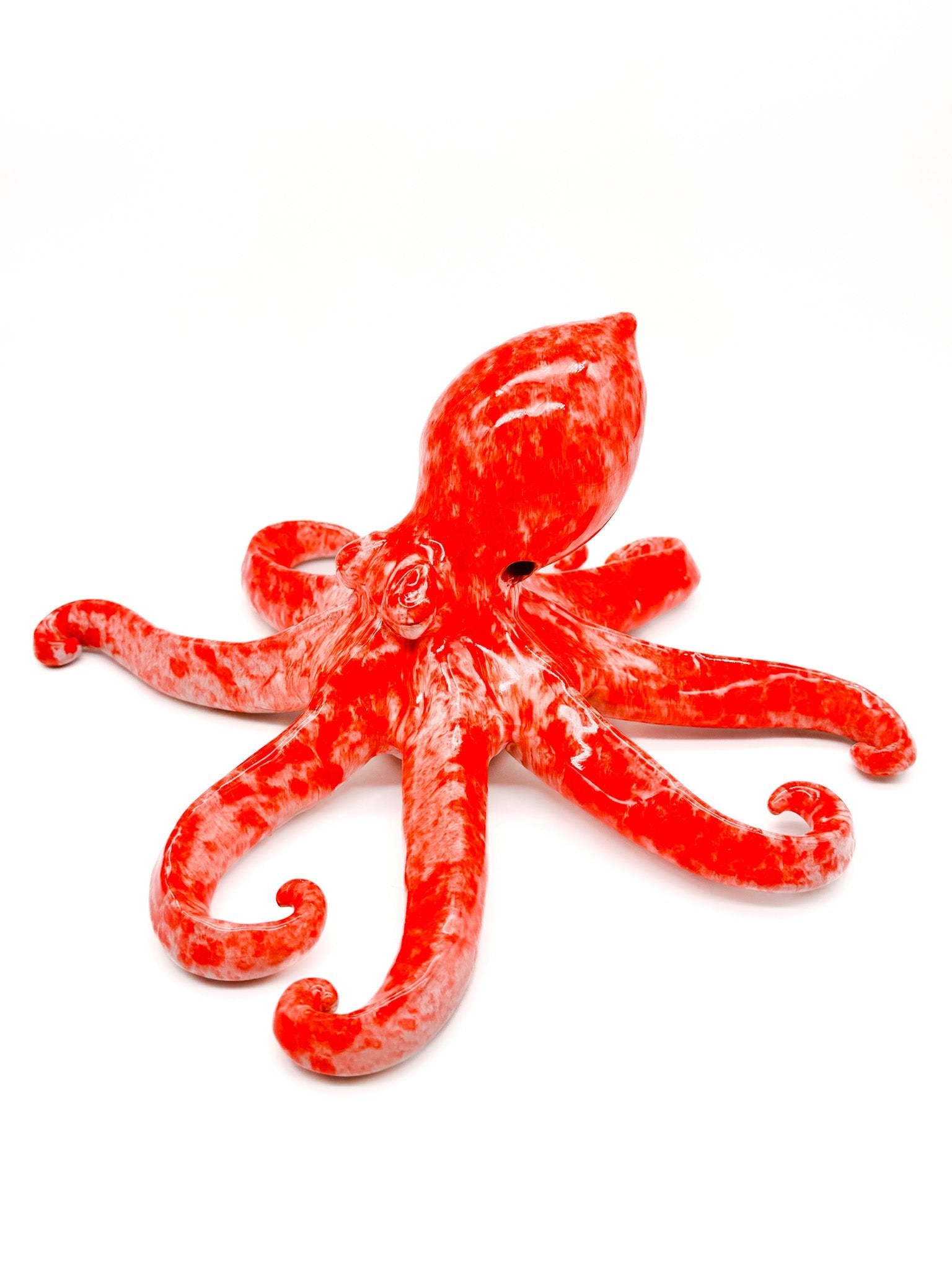 Pulpo de cerámica Rojo - moruecoceramicas