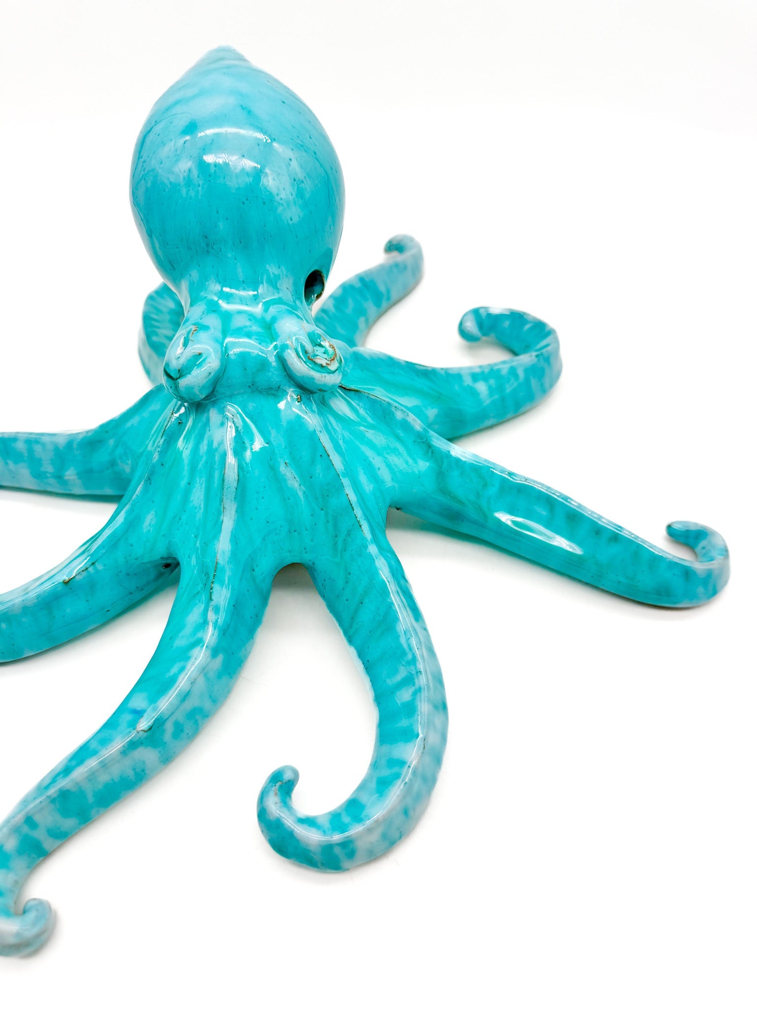 Pulpo de cerámica Turquesa - moruecoceramicas