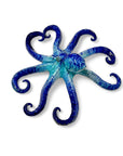 Pulpo gigante de Cerámica Turquesa y Azul - moruecoceramicas