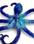 Pulpo gigante de Cerámica Turquesa y Azul - moruecoceramicas