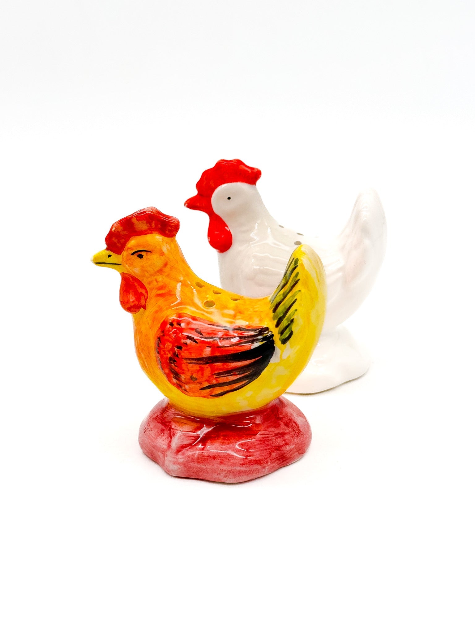 Salero y pimentero Gallo y Gallina - moruecoceramicas