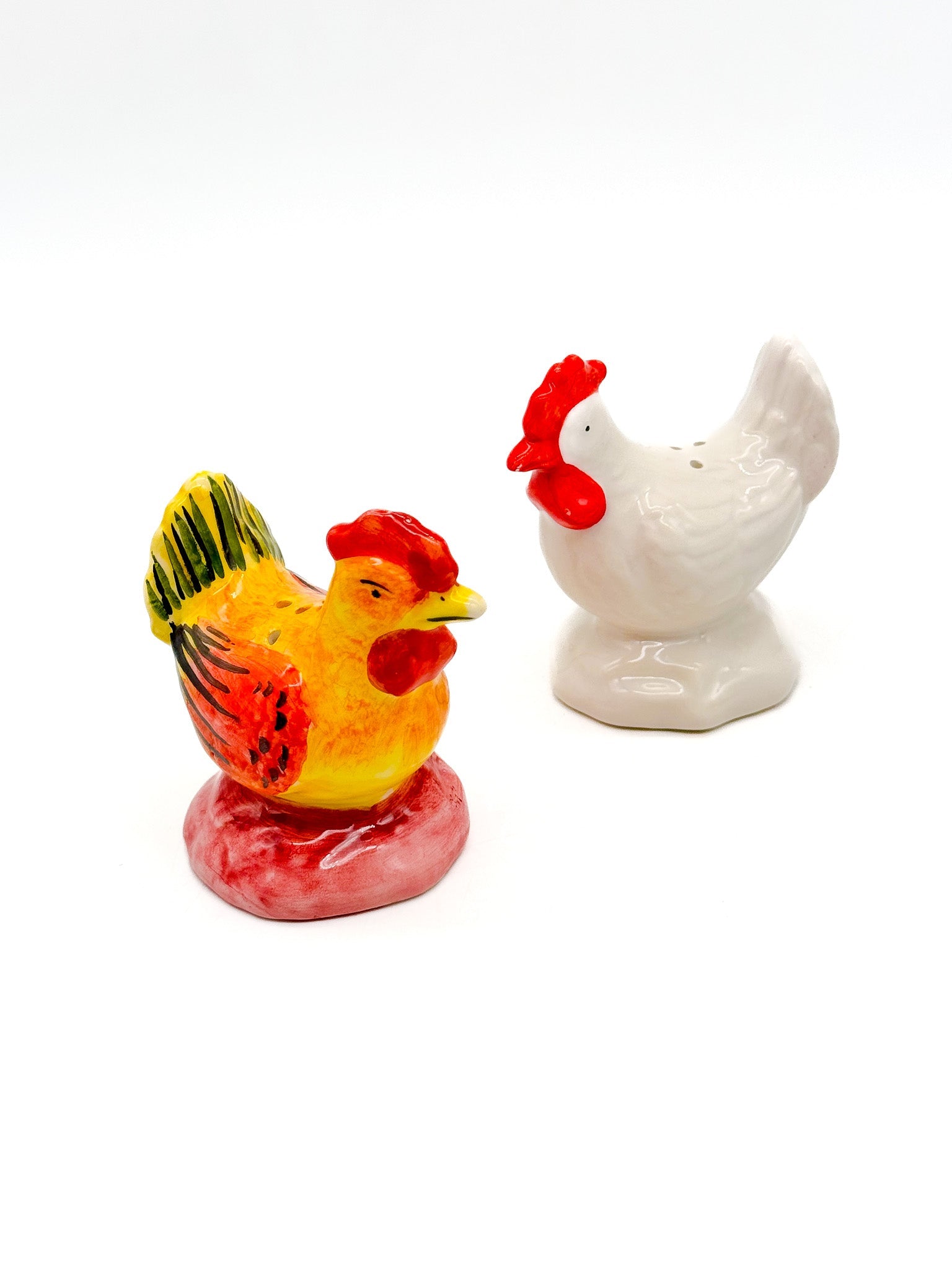 Salero y pimentero Gallo y Gallina - moruecoceramicas