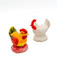 Salero y pimentero Gallo y Gallina - moruecoceramicas