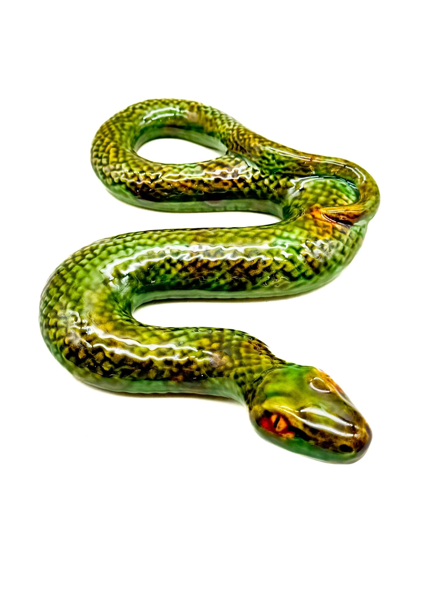 Serpiente verde (Varios tamaños) - moruecoceramicas