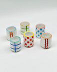 Set de 6 vasos de chupito - moruecoceramicas