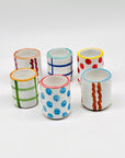 Set de 6 vasos de chupito - moruecoceramicas