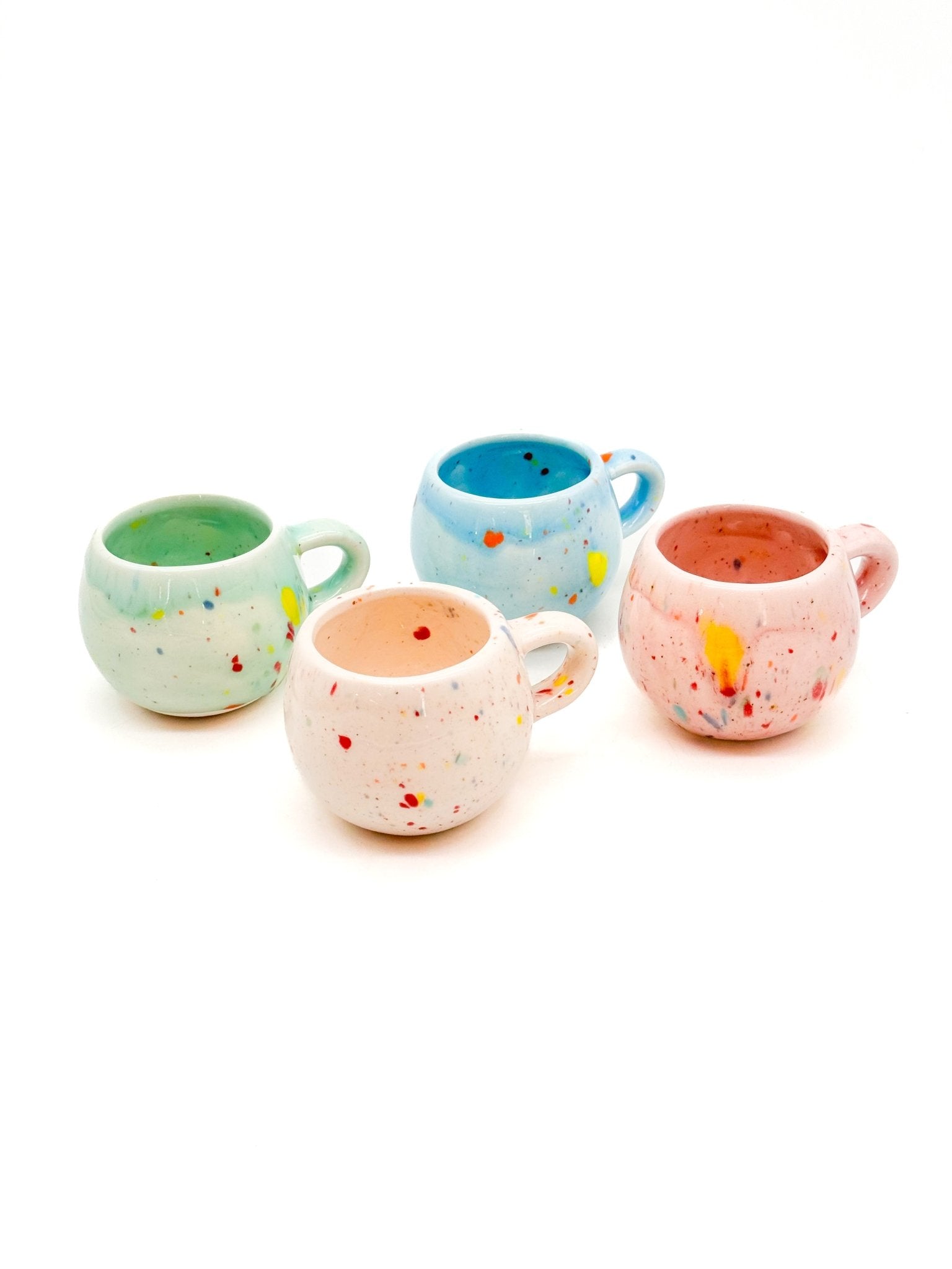 Taza café pintas - varios colores - moruecoceramicas