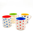 Taza Dots Blue-Red - DUO - moruecoceramicas