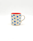 Taza Dots Blue-Red - DUO - moruecoceramicas