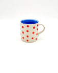 Taza Dots Red-Blue - DUO - moruecoceramicas