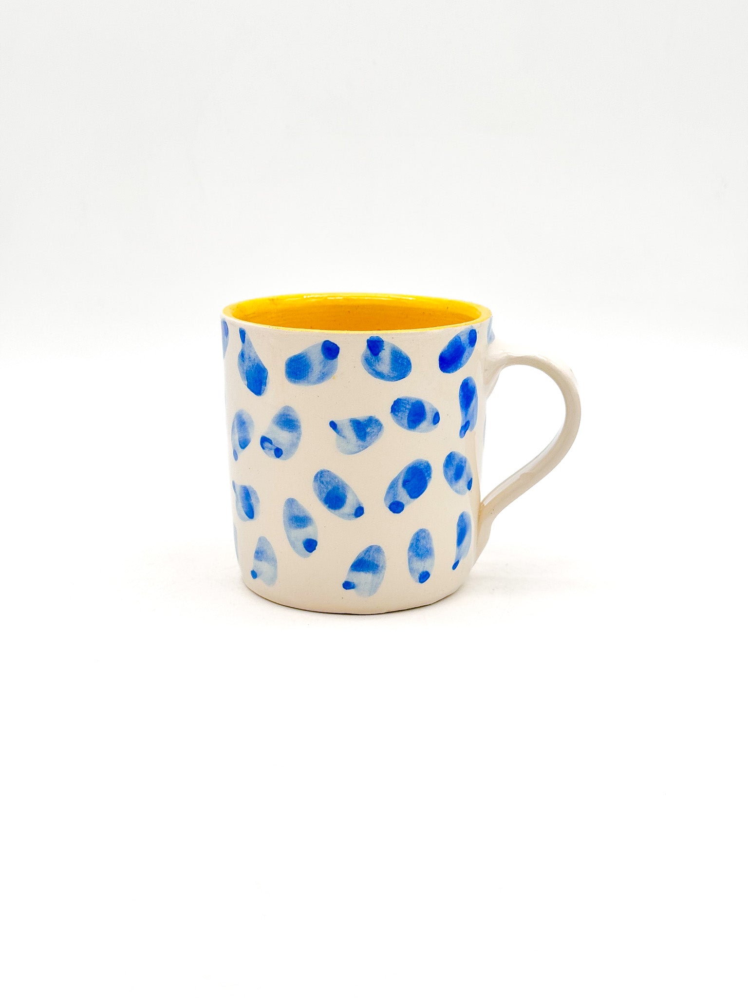 Taza Drops Blue-Yellow - DUO - moruecoceramicas