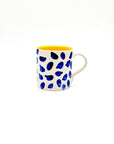 Taza Drops Navy-Yellow - DUO - moruecoceramicas