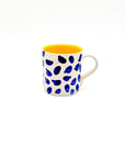 Taza Drops Navy-Yellow - DUO - moruecoceramicas