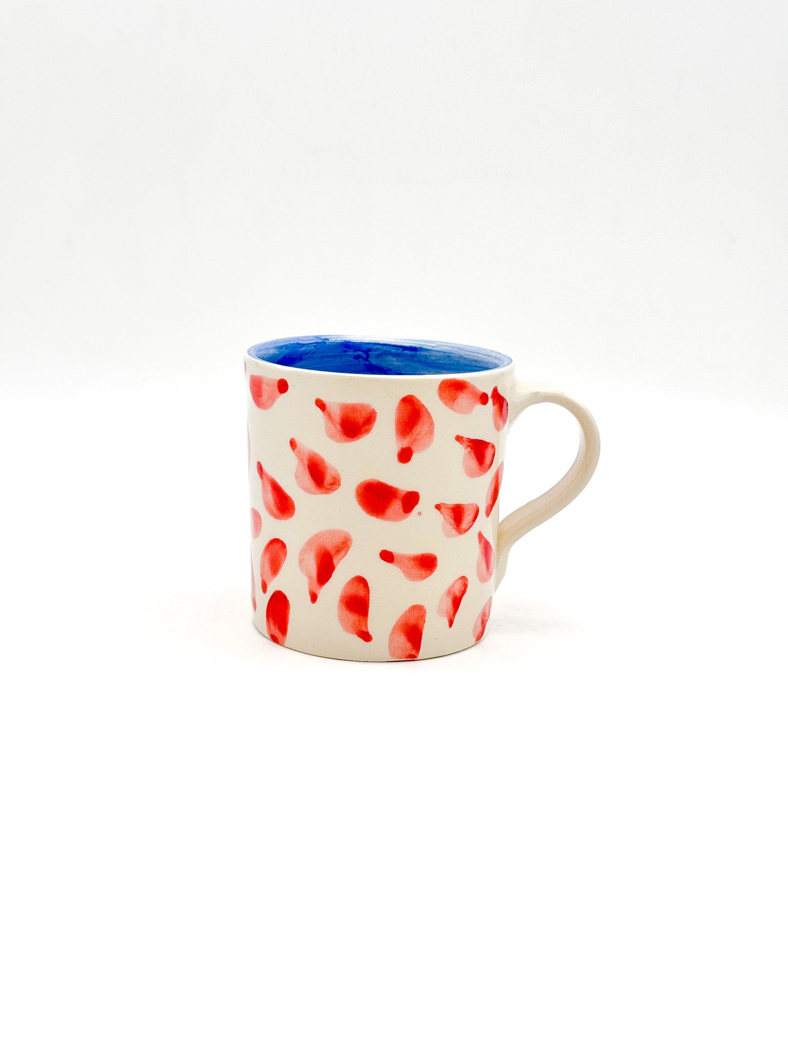 Taza Drops Red-Blue - DUO - moruecoceramicas