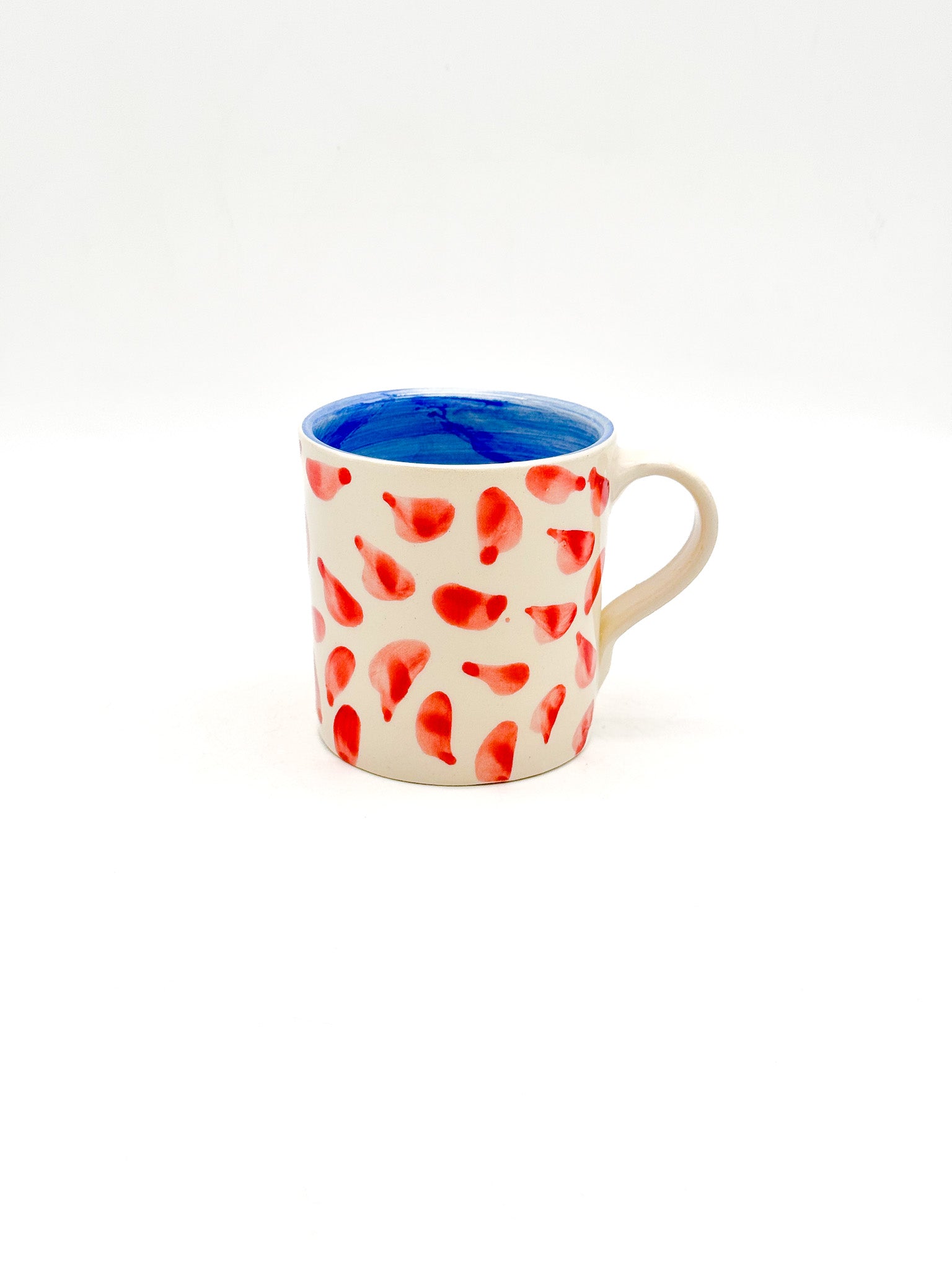 Taza Drops Red-Blue - DUO - moruecoceramicas