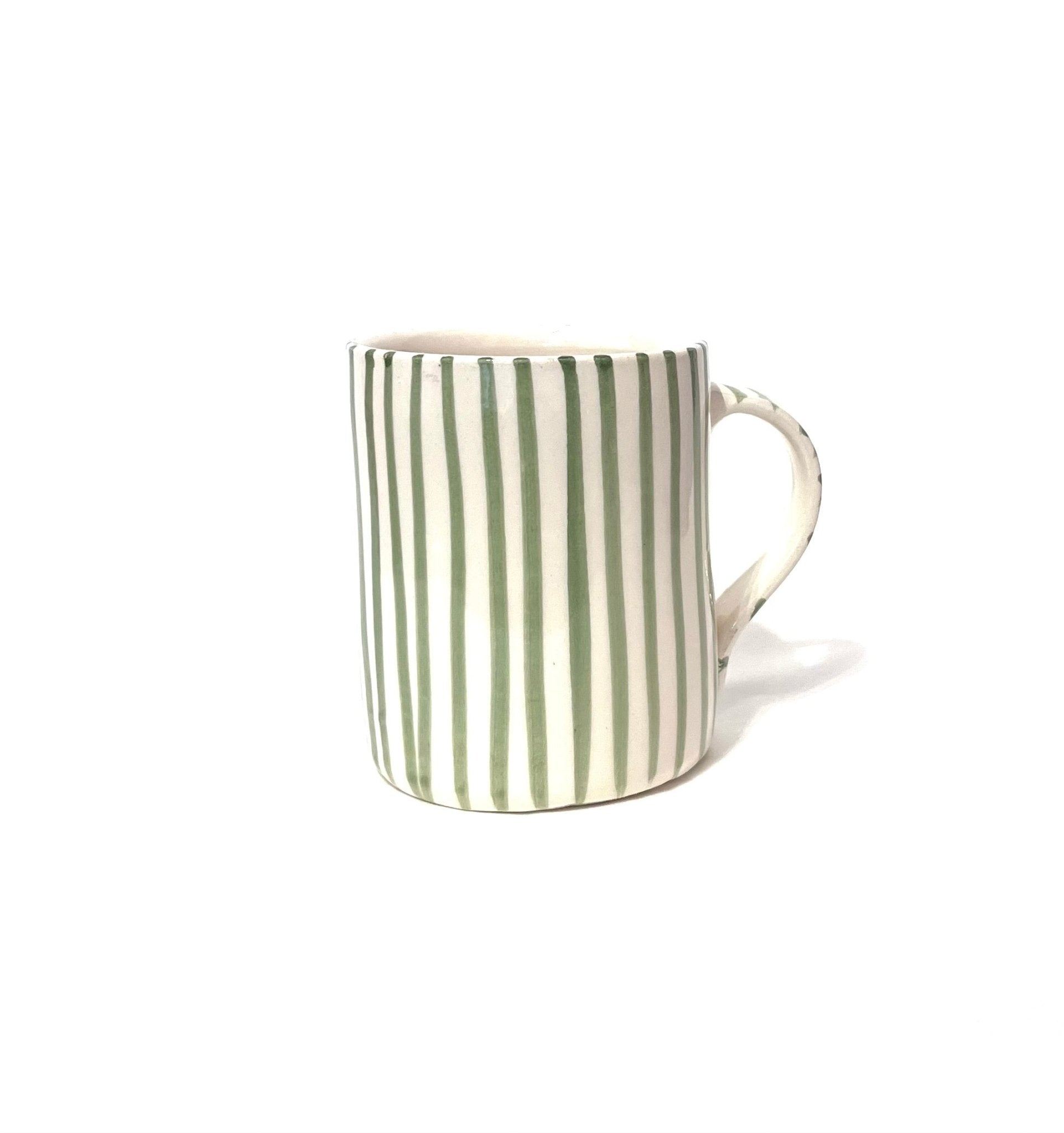 Taza Líneas Verdes - Morueco- TL2 - moruecoceramicas