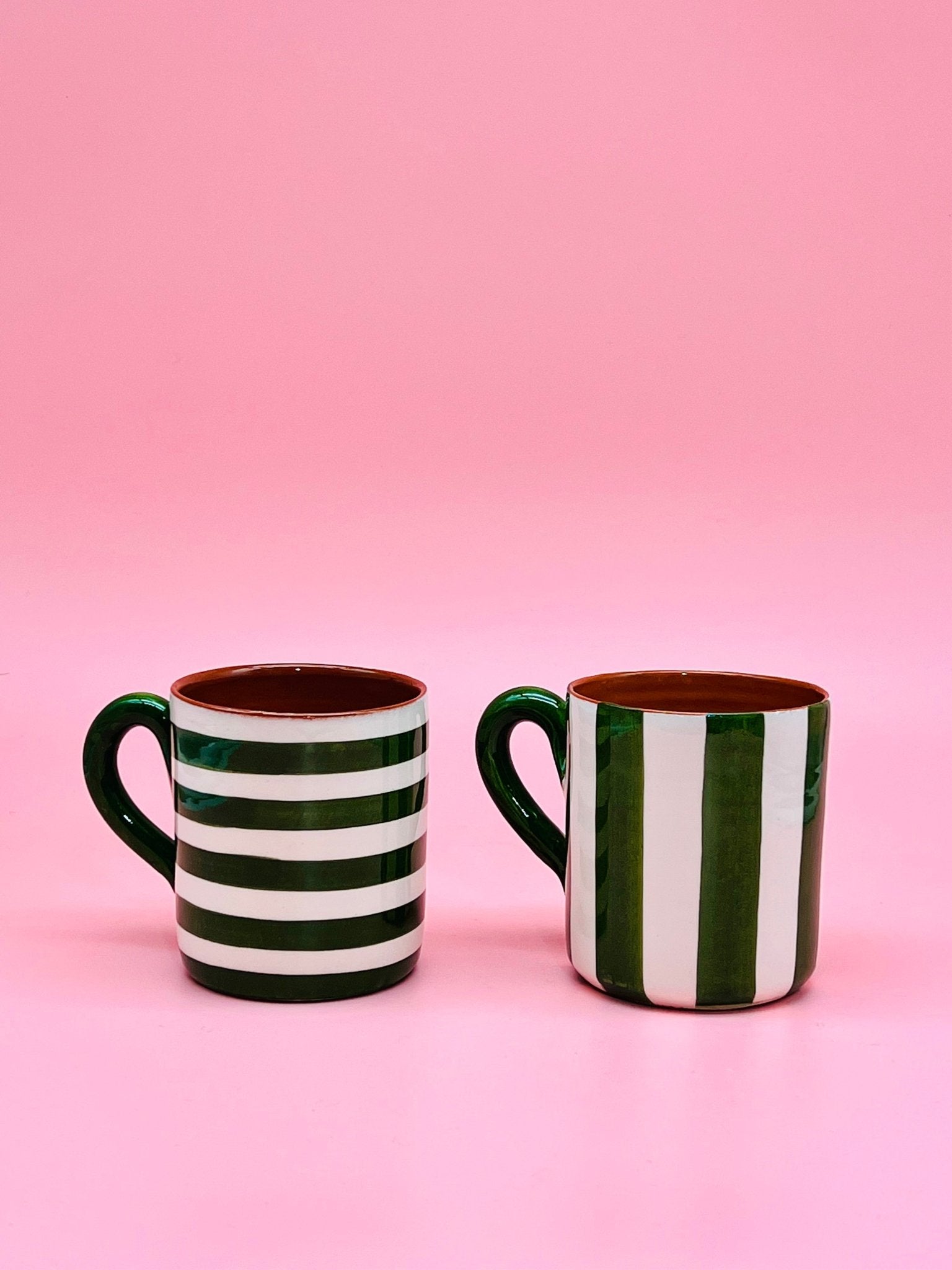 Taza listas verde 02 - moruecoceramicas