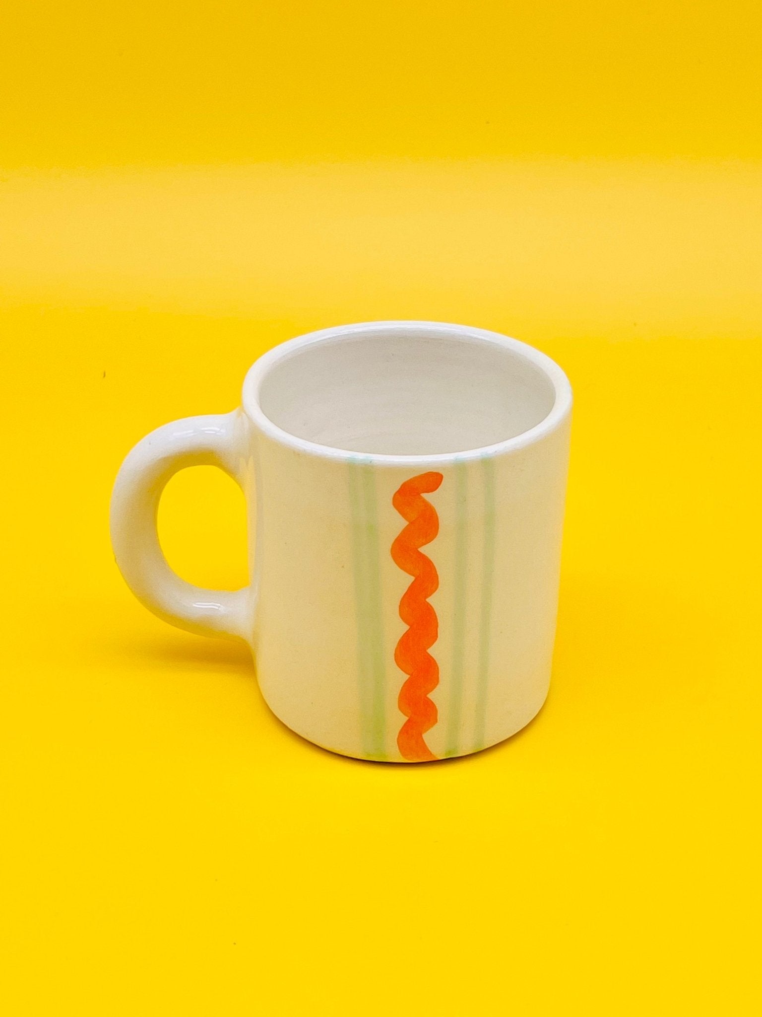 Taza Mint-Orange Morueco - moruecoceramicas