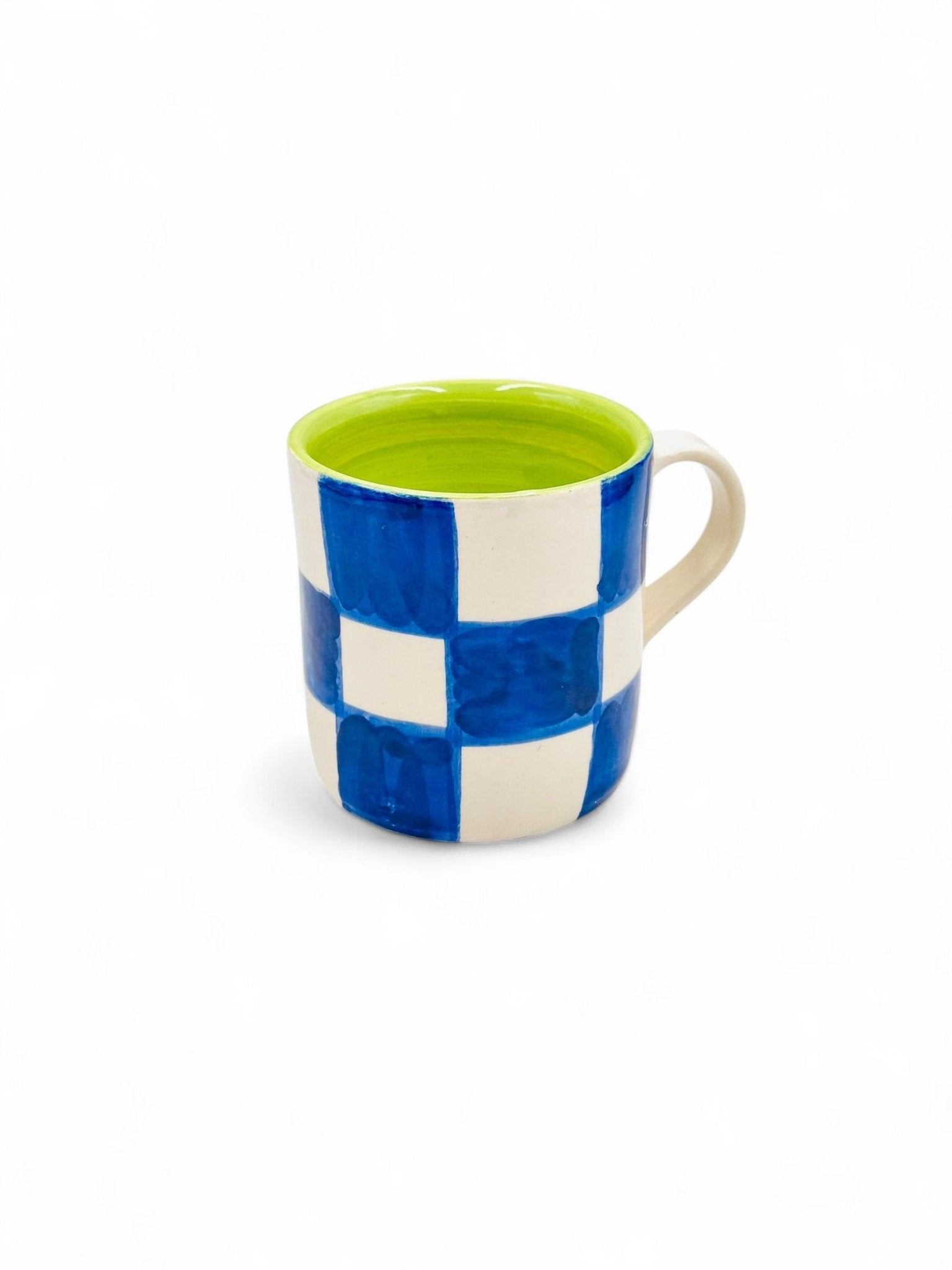 Taza SQUARE BLUE - DUO - moruecoceramicas