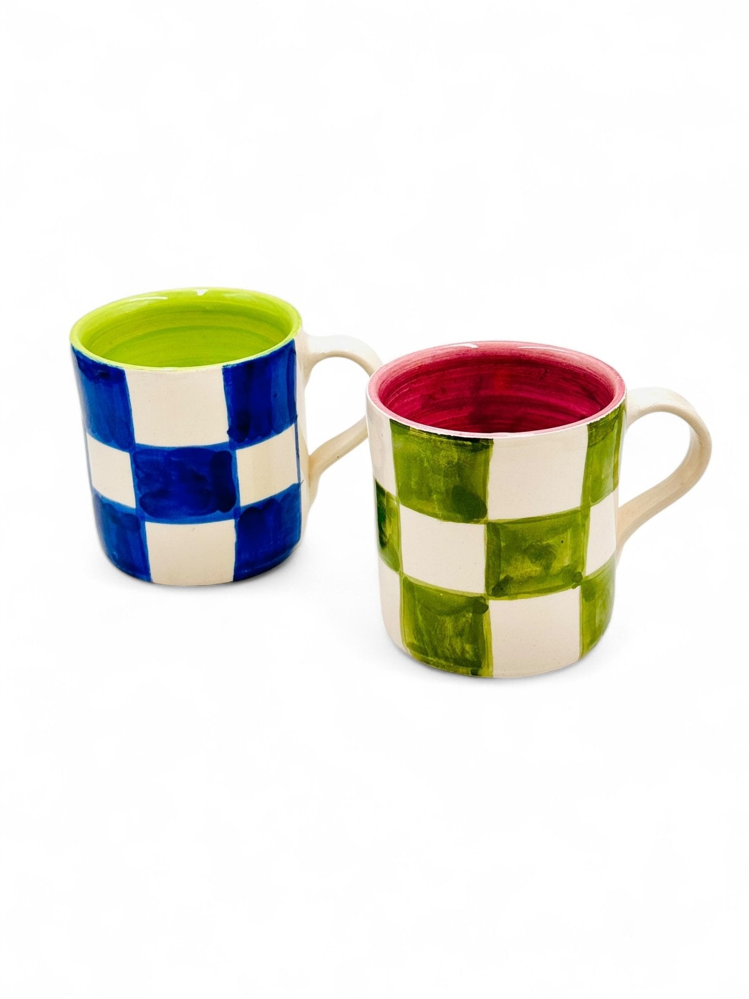 Taza SQUARE BLUE - DUO - moruecoceramicas