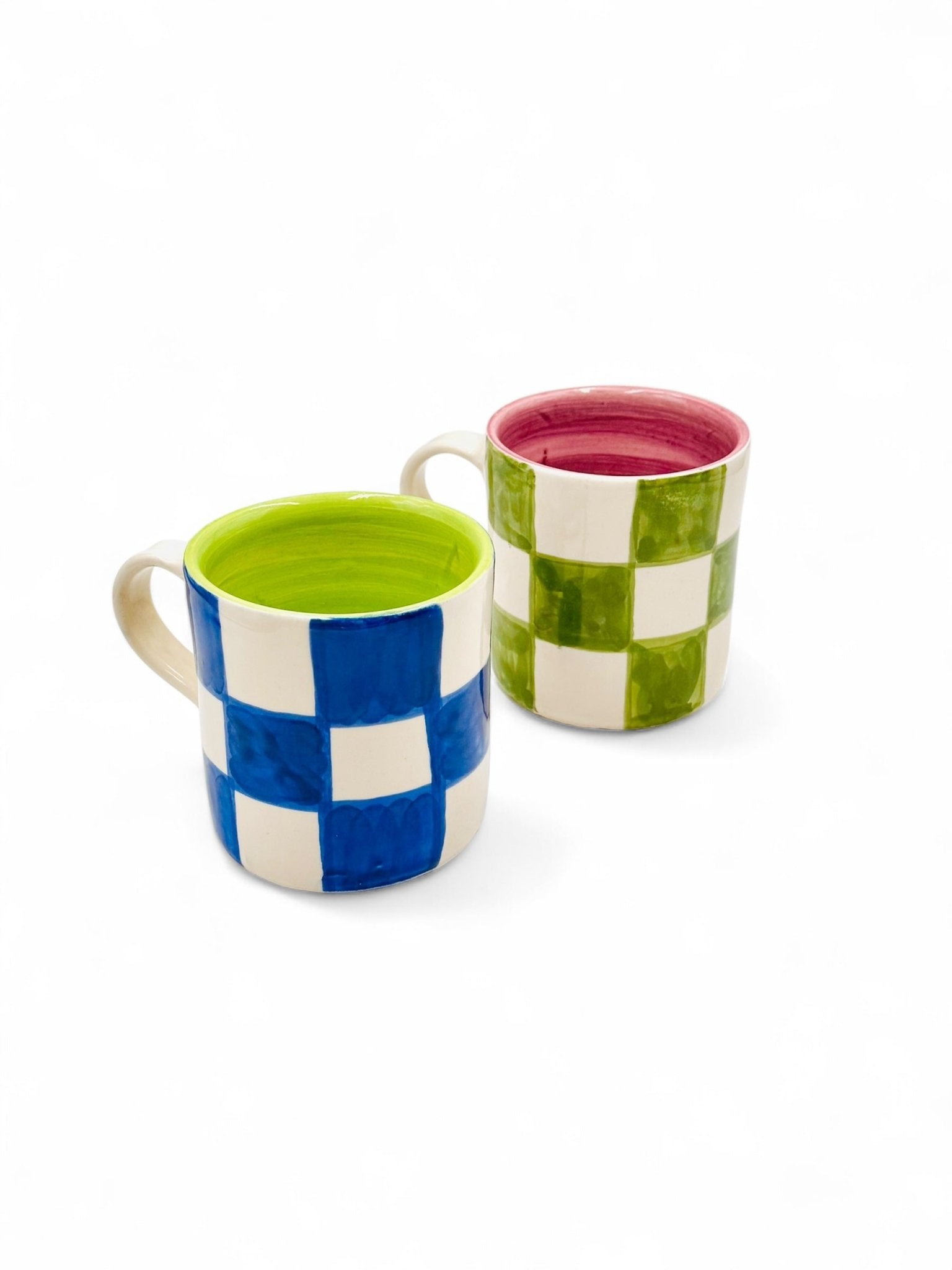 Taza SQUARE BLUE - DUO - moruecoceramicas