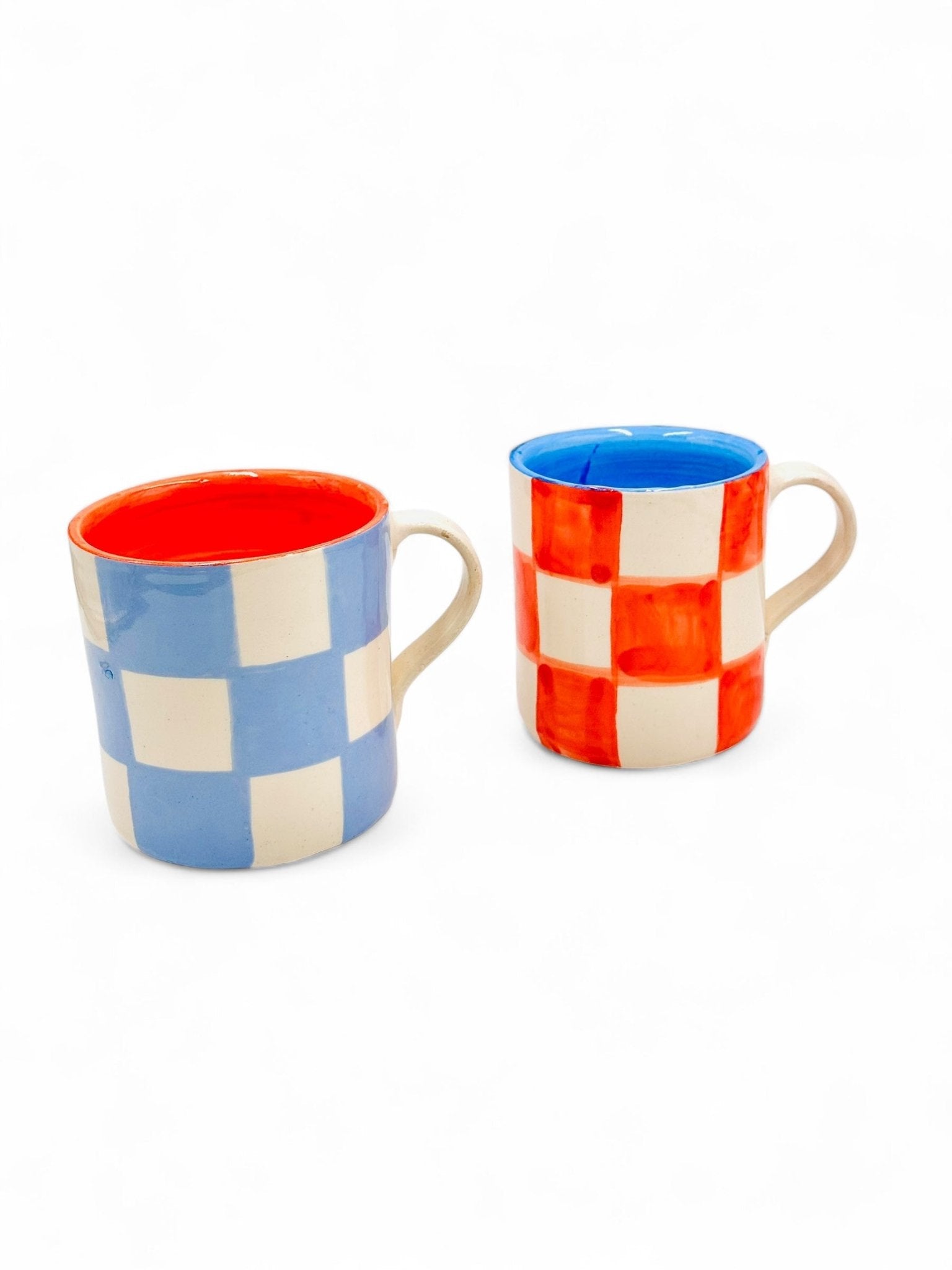 Taza SQUARE LIGHT BLUE - DUO - moruecoceramicas