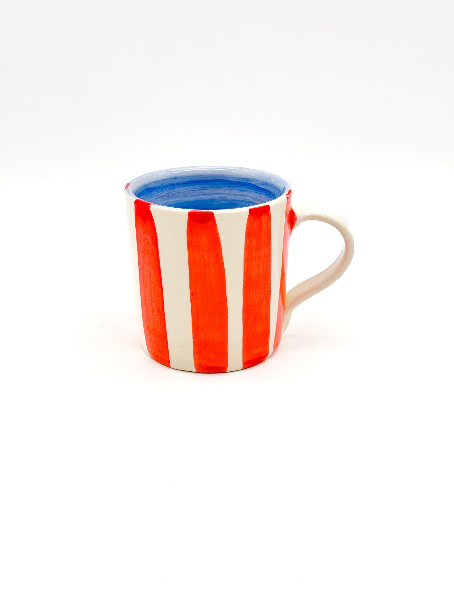 Taza Stripes Red-Blue - DUO - moruecoceramicas