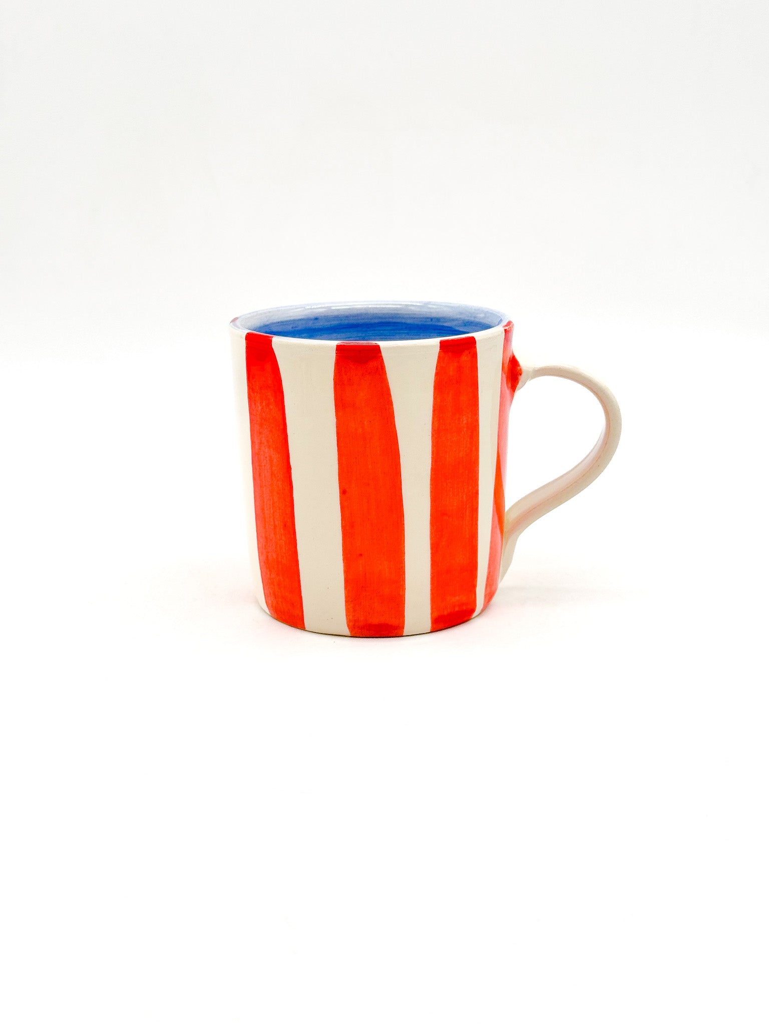 Taza Stripes Red-Blue - DUO - moruecoceramicas