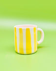 Taza Yellow Stripes Morueco - moruecoceramicas