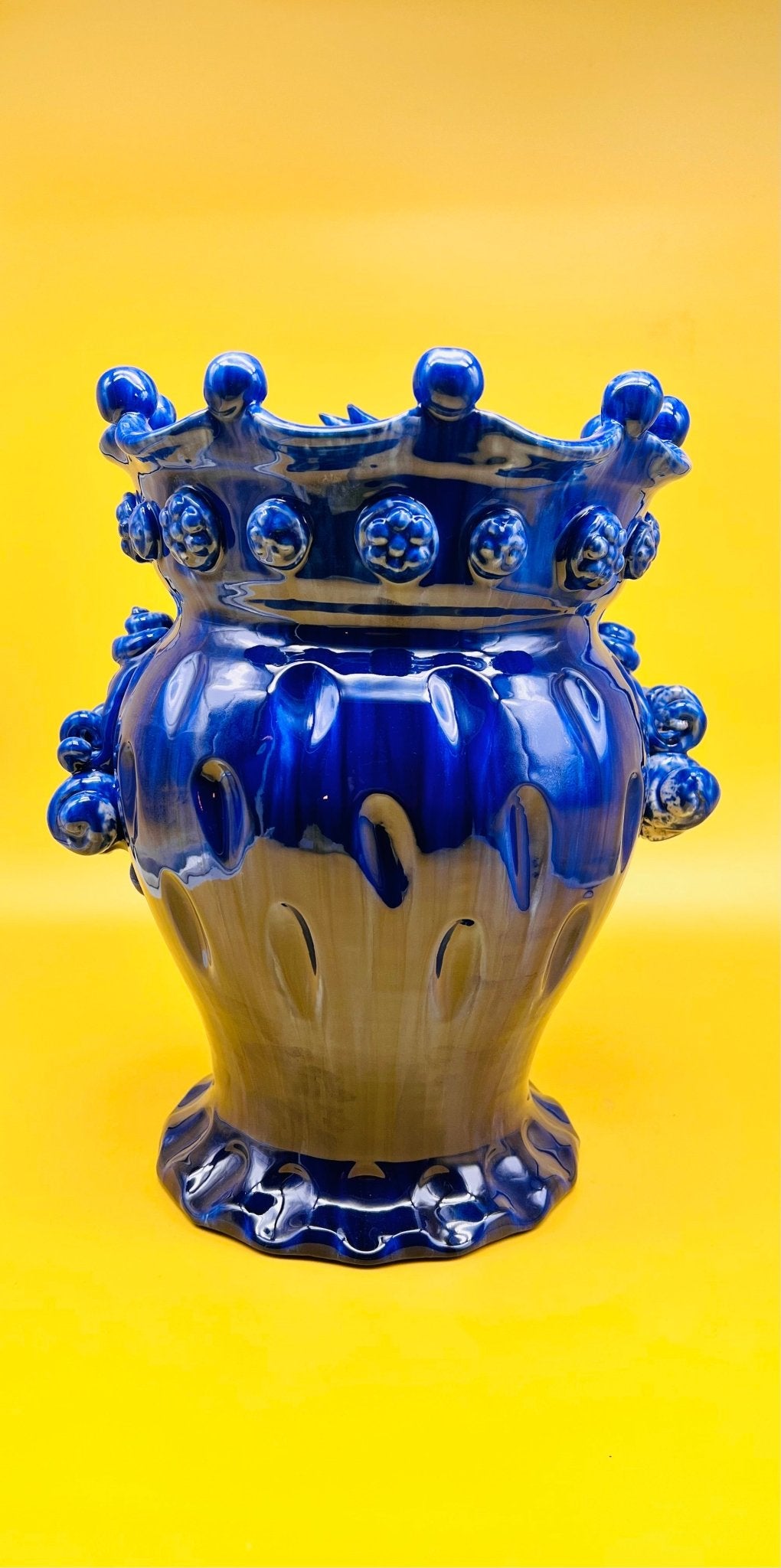 Testa de reina azul 32cm - moruecoceramicas