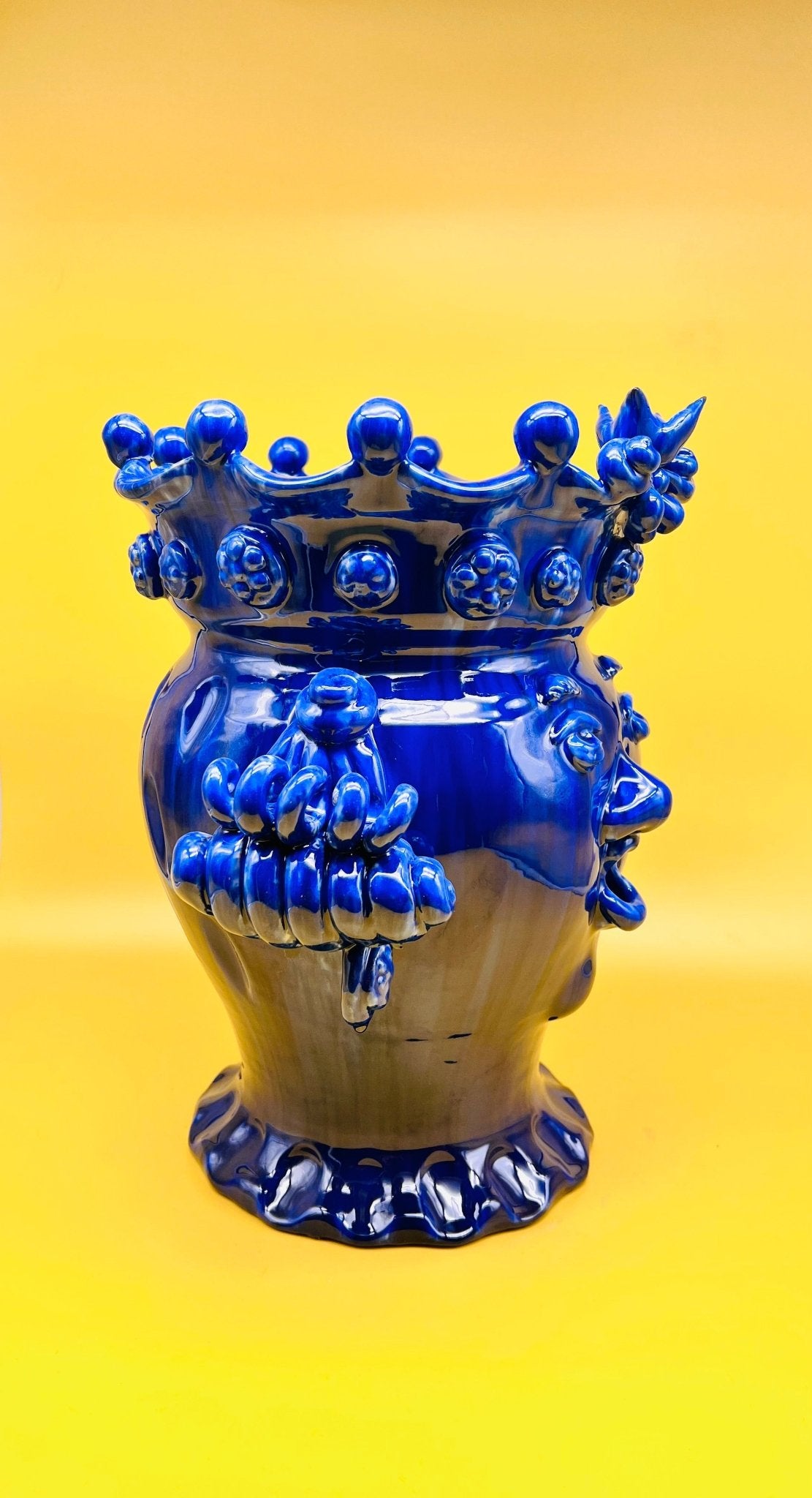 Testa de reina azul 32cm - moruecoceramicas