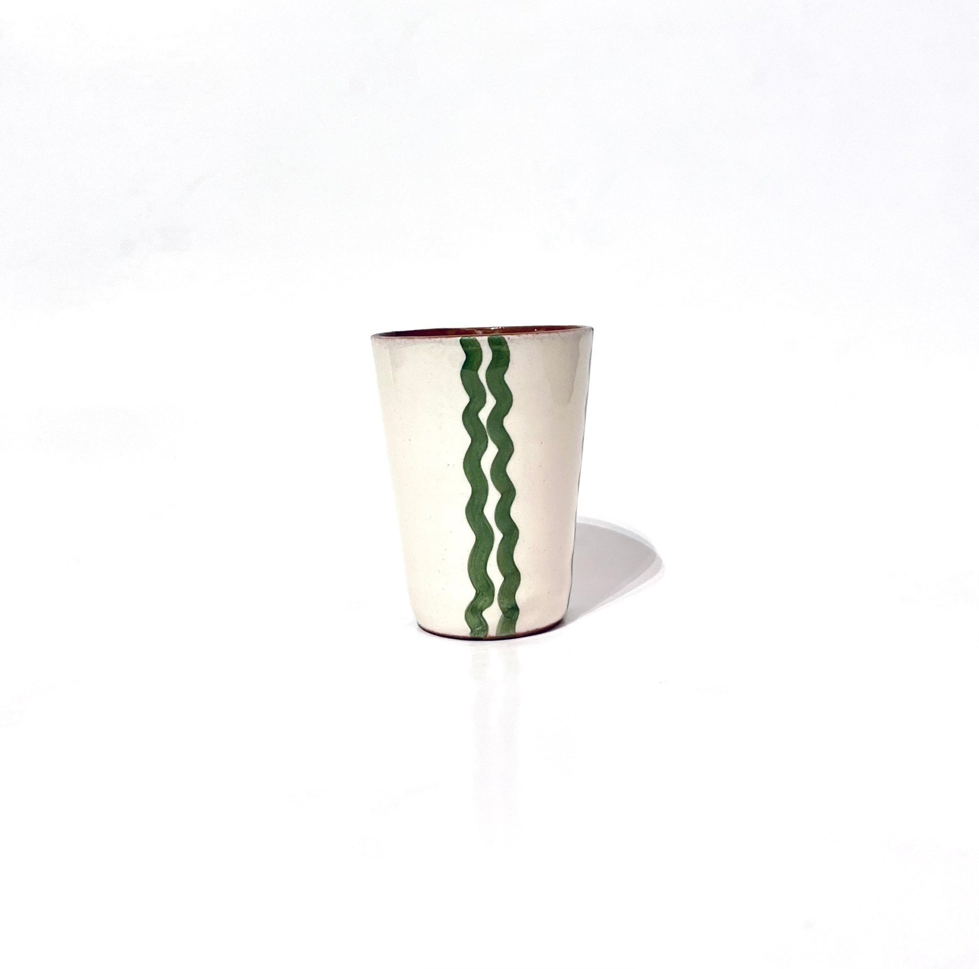 Vaso mini floritura verde - moruecoceramicas