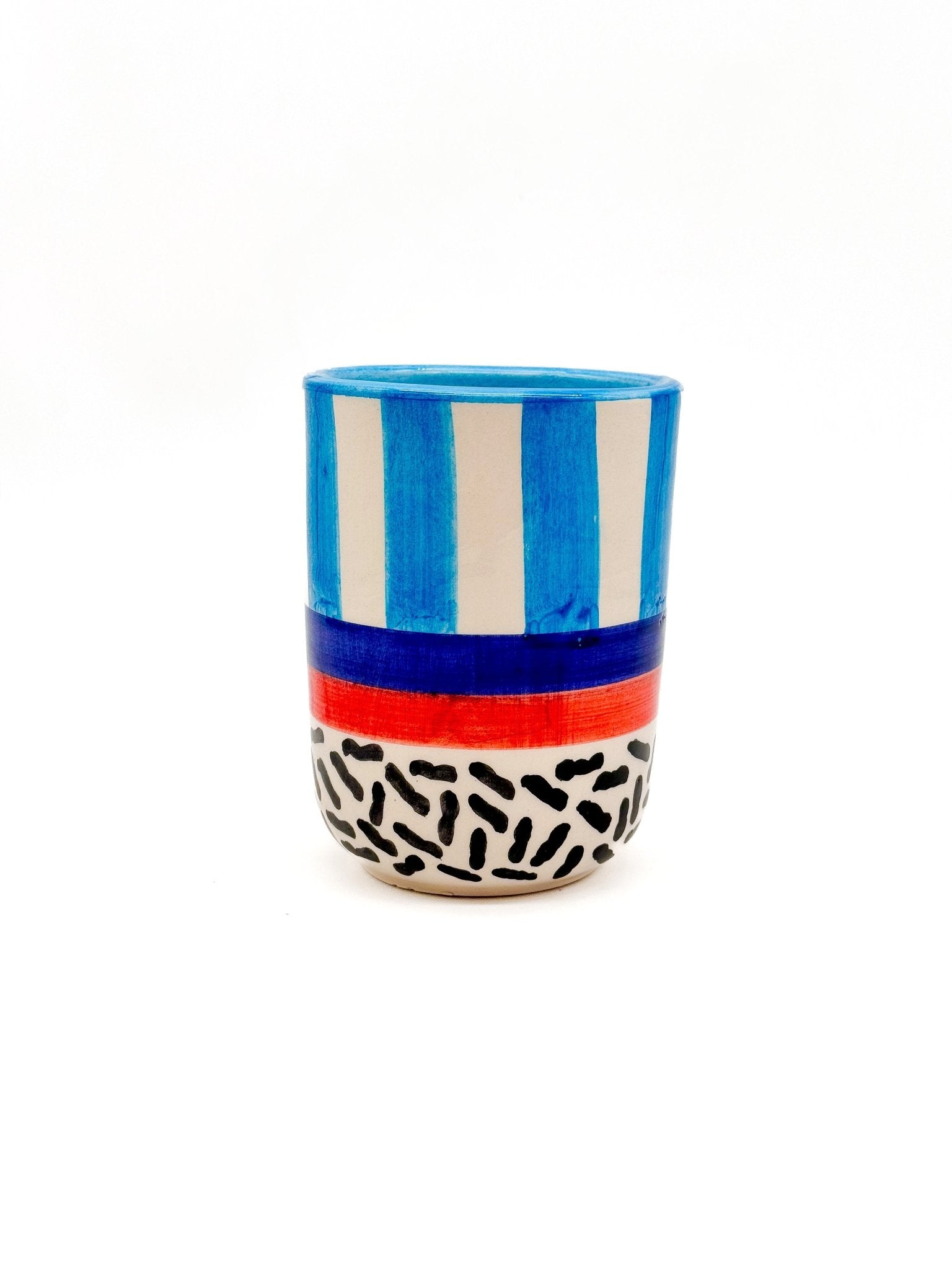 Vaso Sass-Y azul - moruecoceramicas