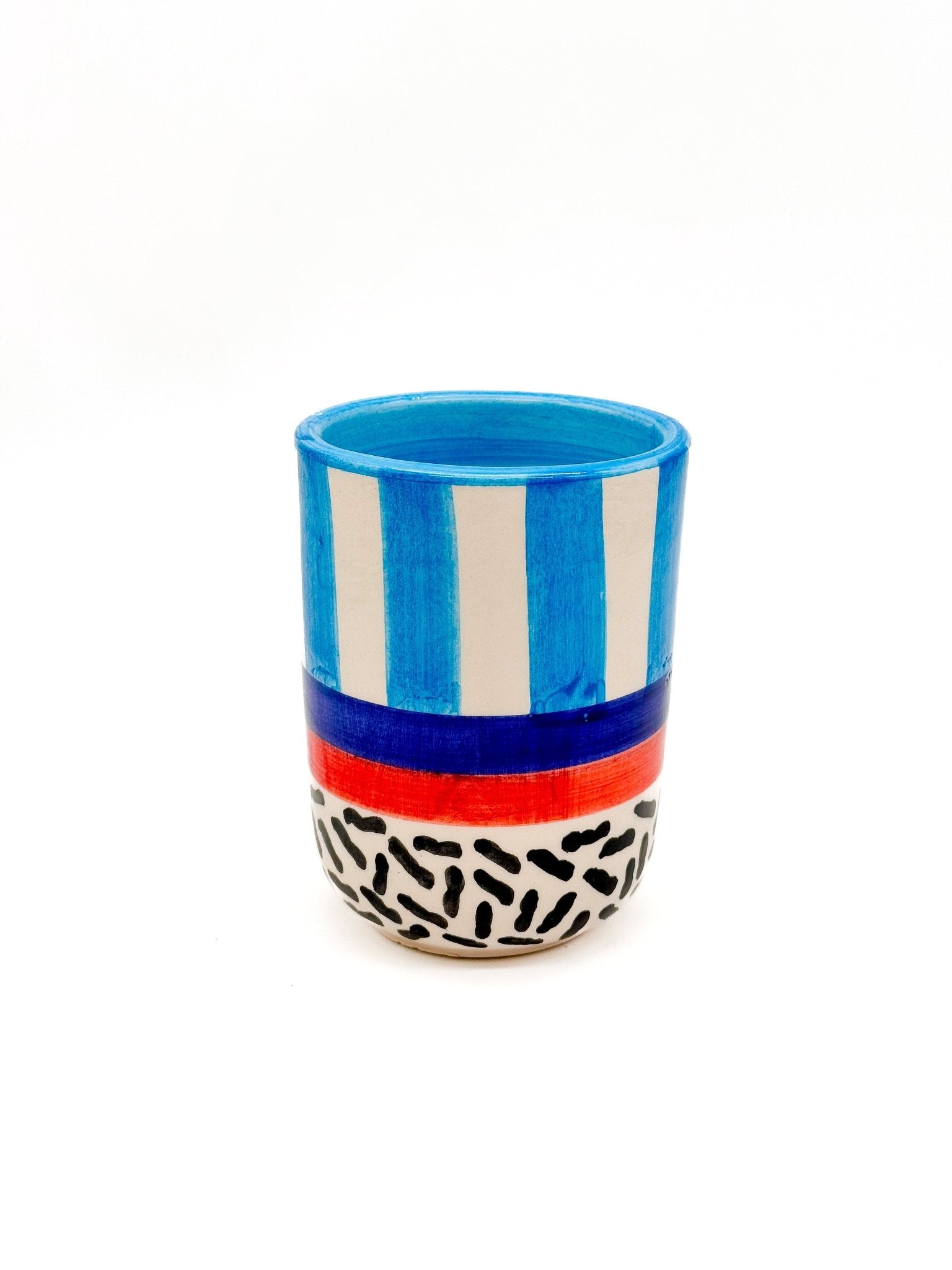 Vaso Sass-Y azul - moruecoceramicas