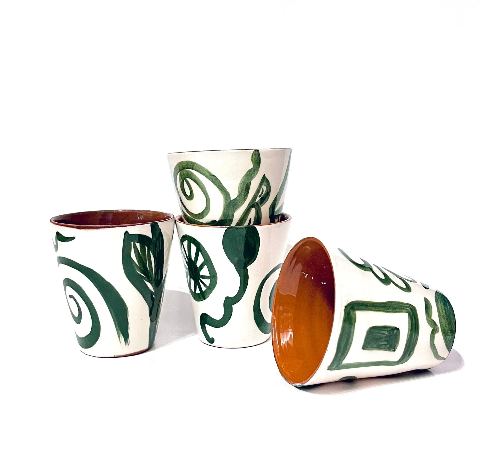 Vaso Tribal Verde - moruecoceramicas